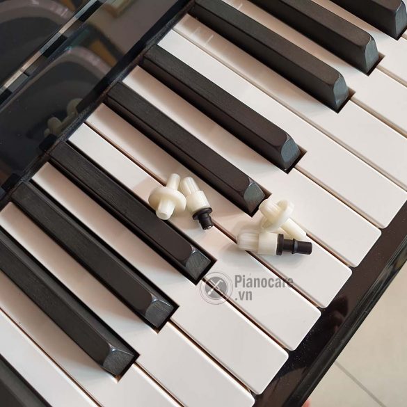 Bộ chốt, nút đệm trên thanh truyền động Pedal Piano Upright Pianocare.vn